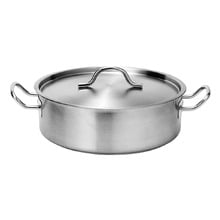 Chef Inox Force Low Casserole Dish with Lid